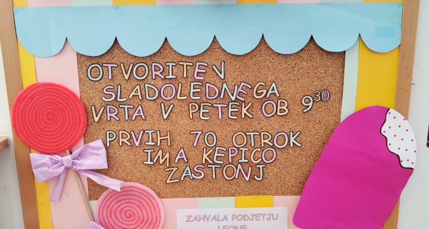 Sladoledni dopoldan v vrtcu – nasmehi, sladke radosti in hvaležnost podjetju Leone