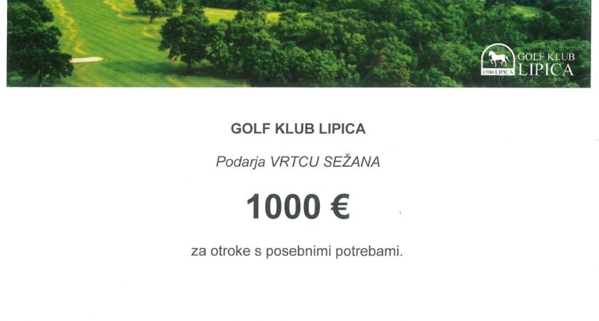 Donacija Golf kluba Lipica