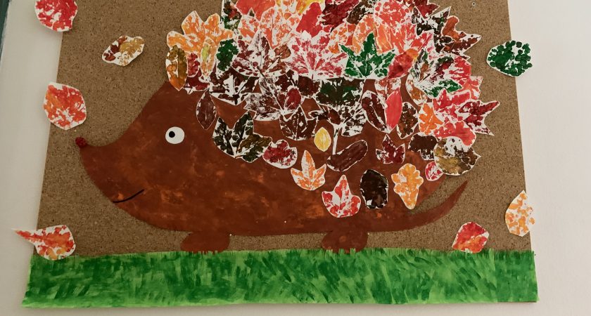 Jesen z otroki iz skupine Metulji