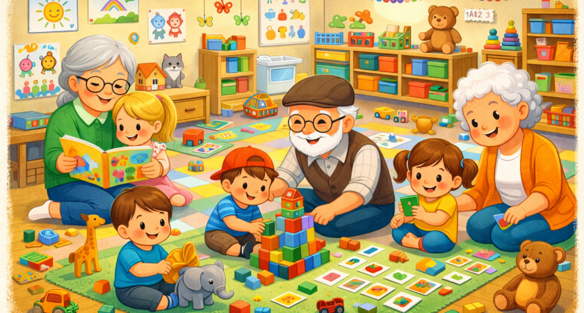 Srečanje non in nonotov v našem vrtcu