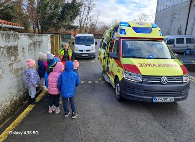 Obisk reševalke Tine in reševalca Kevina