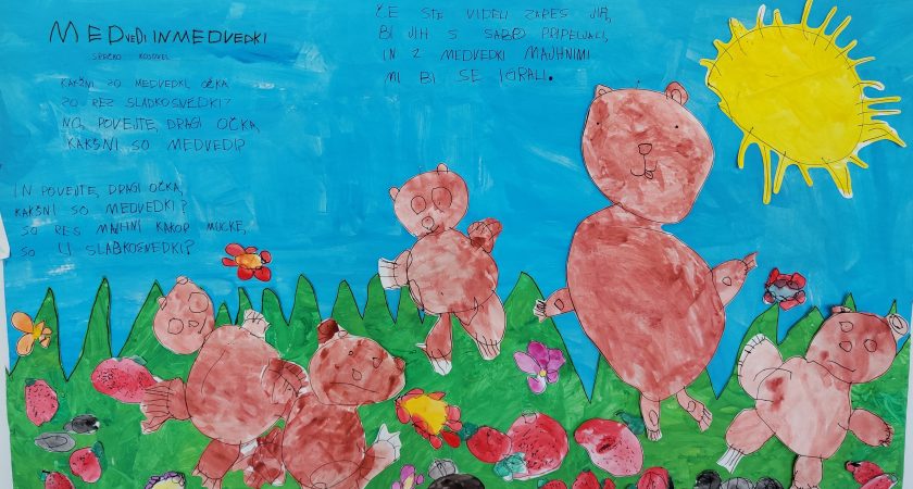 Praznovanje pomladi v vrtcu Dutovlje v znamenju svetovnega dne poezije
