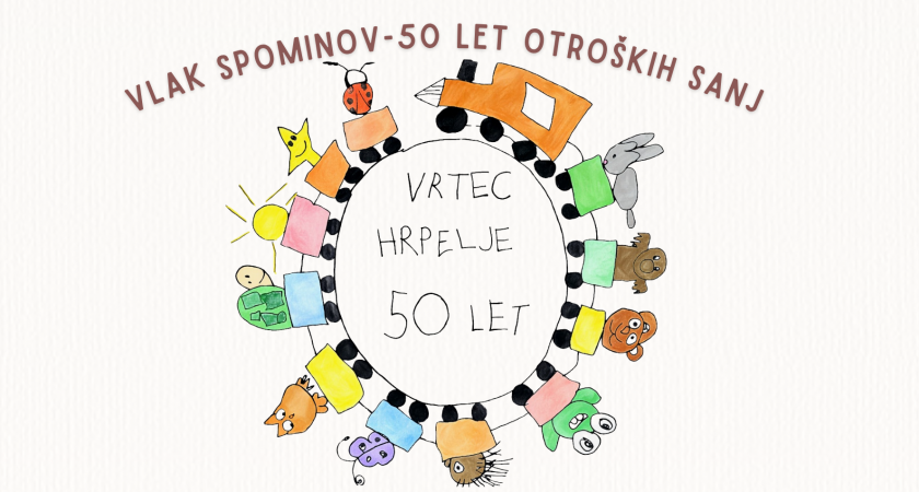 Vabilo na praznovanje 50. obletnice delovanja Vrtca Hrpelje
